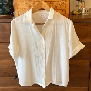 OAK + FORT Cream Button-Down Shirt